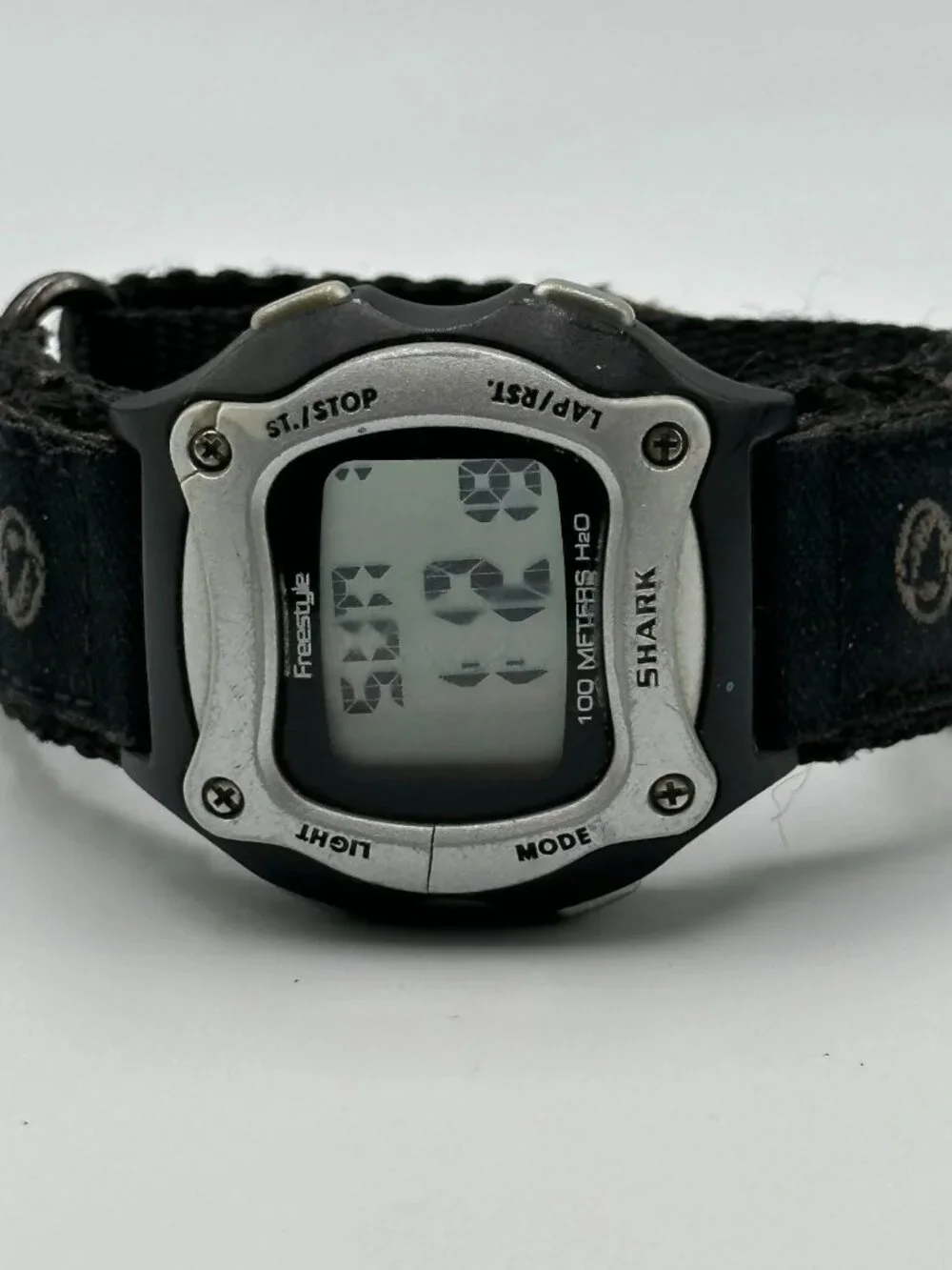 Freestyle CX4 Mens Digital Watch Black Silver Fast Wrap Strap Band New Battery